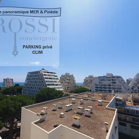 Apartment T2 Vue Panoramique Centre-ville Parking Prive Clim - Rossiconciergerie - Linge En Option